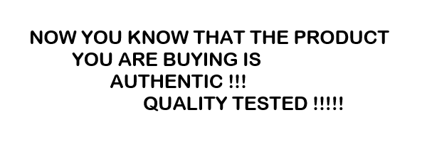 Authentic, Quality Tested Product