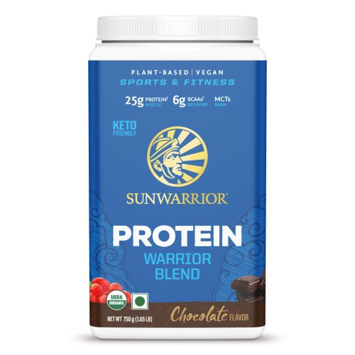 Sunwarrior Warrior Blend (Raw Protein Plant Based) - Chocolate 750 g