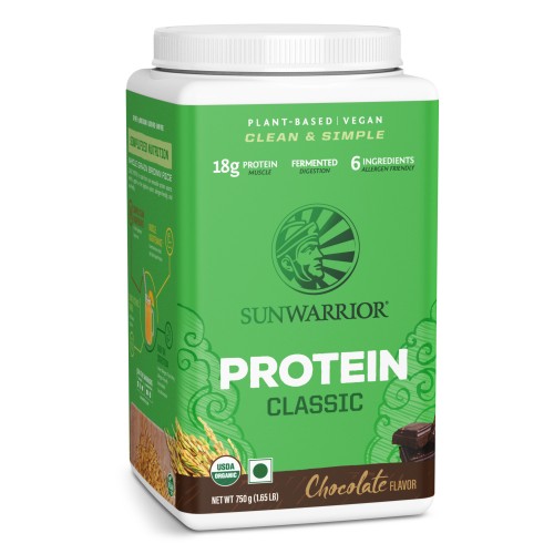 Sunwarrior Organic Brown Rice Protein Powder, Chocolate Soy Free